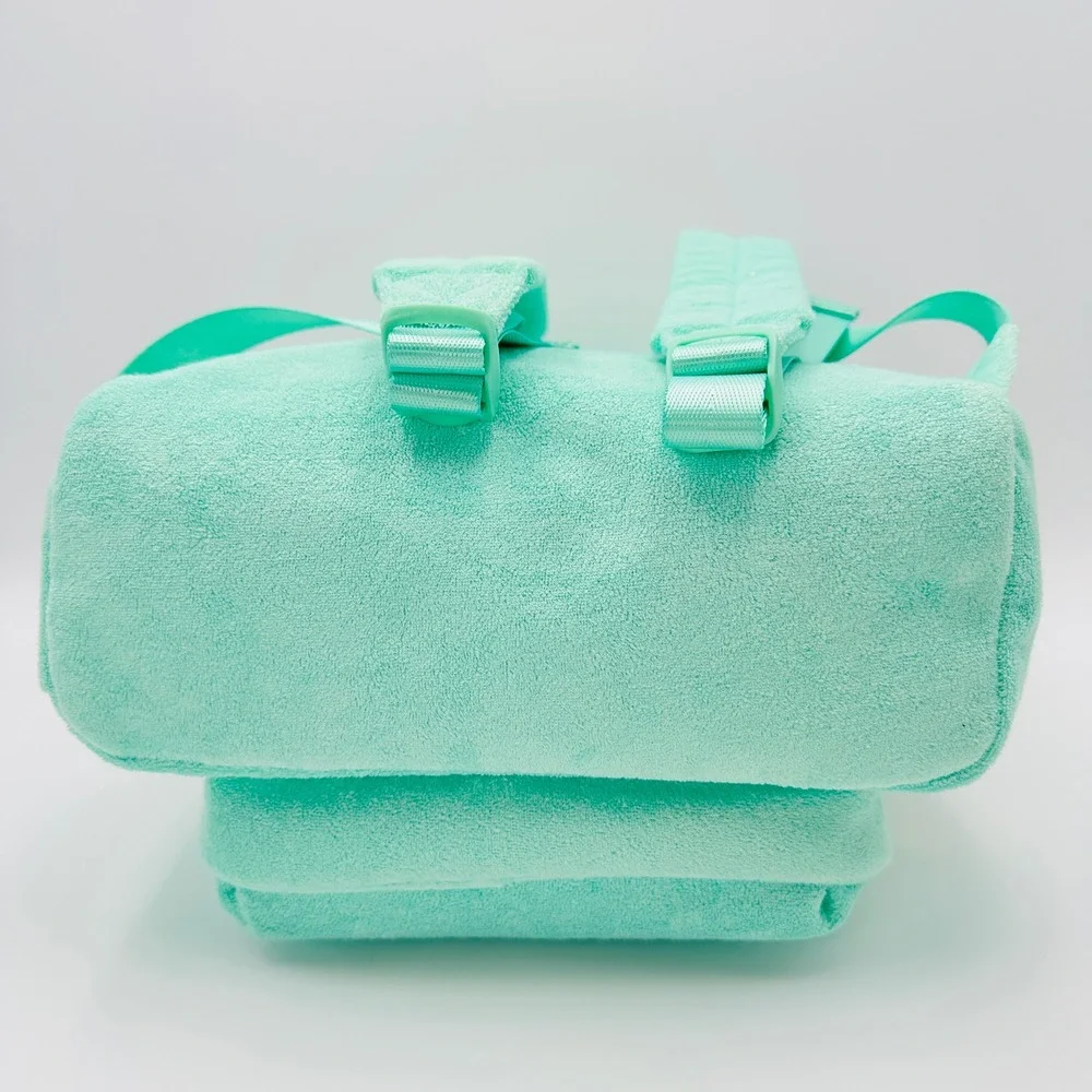 Stoney Clover Lane x Target Mint Green Terry Embossed Backpack Gold Hardware NWT